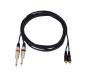 Preview: Omnitronic 3.0m Twin 2 x Cinch - 2 x 6.3 Klinke Audiokabel