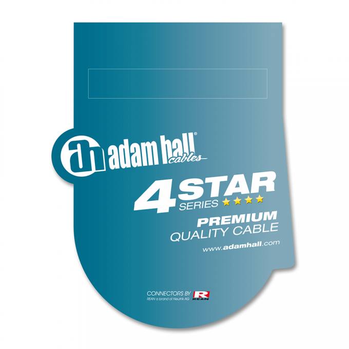 Preview: Adam Hall 6.0m 4Star 2 x Cinch - 2 x Klinke Twin Audiokabel