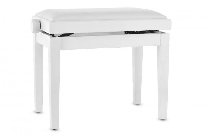 Gewa Deluxe Klavierbank Weiß Matt - Sitz Weiß