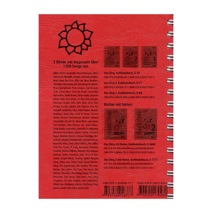 Das Ding 2 - Liederbuch