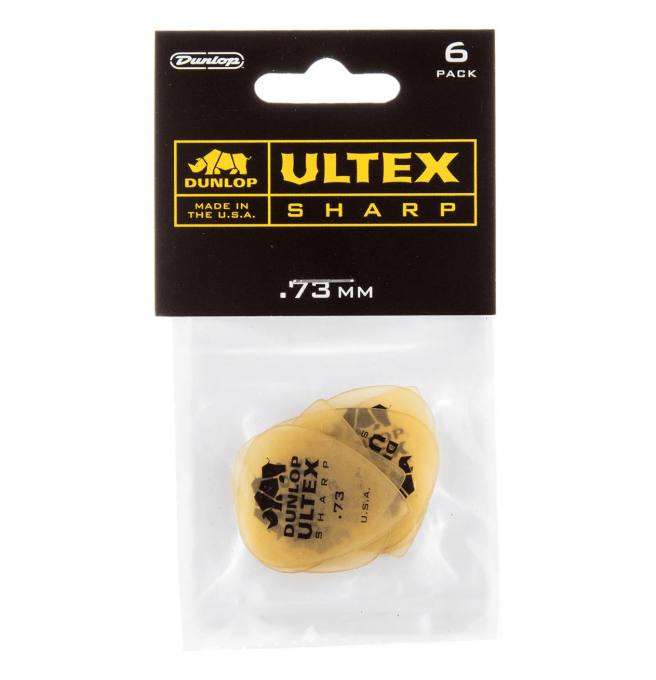 Jim Dunlop Ultex Sharp 0.73 Plektrum 6er Set