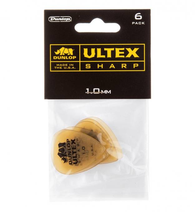 Preview: Jim Dunlop Ultex Sharp 1.00 Plektrum 6er Set