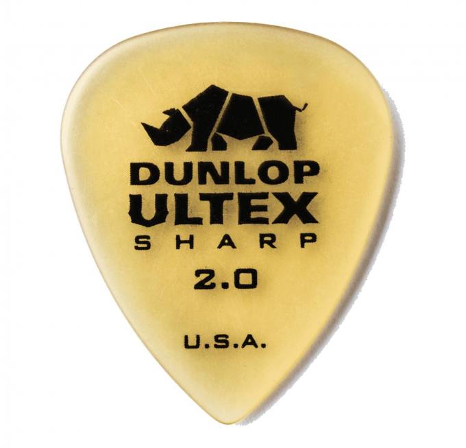 Jim Dunlop Ultex Sharp 2.00 Plektrum 6er Set