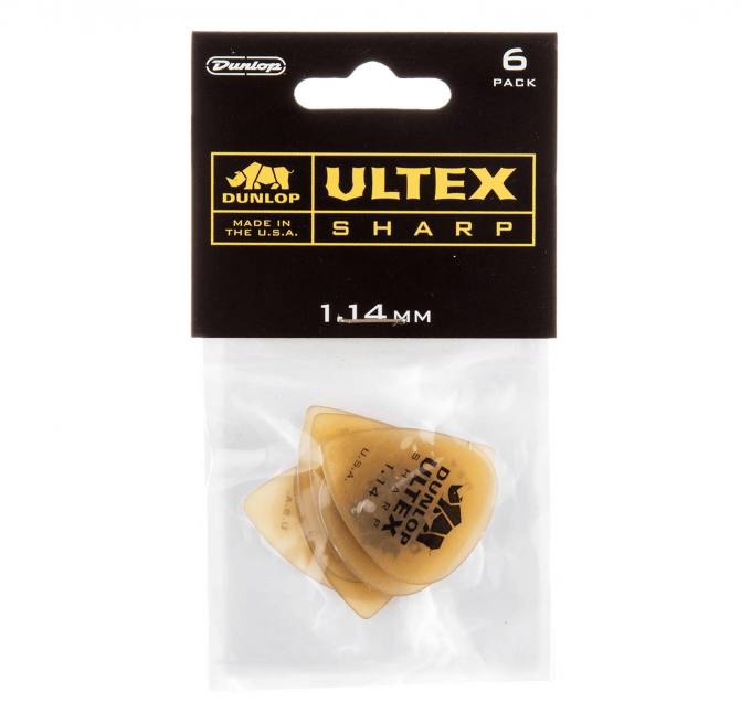 Jim Dunlop Ultex Sharp 1.14 Plektrum 6er Set