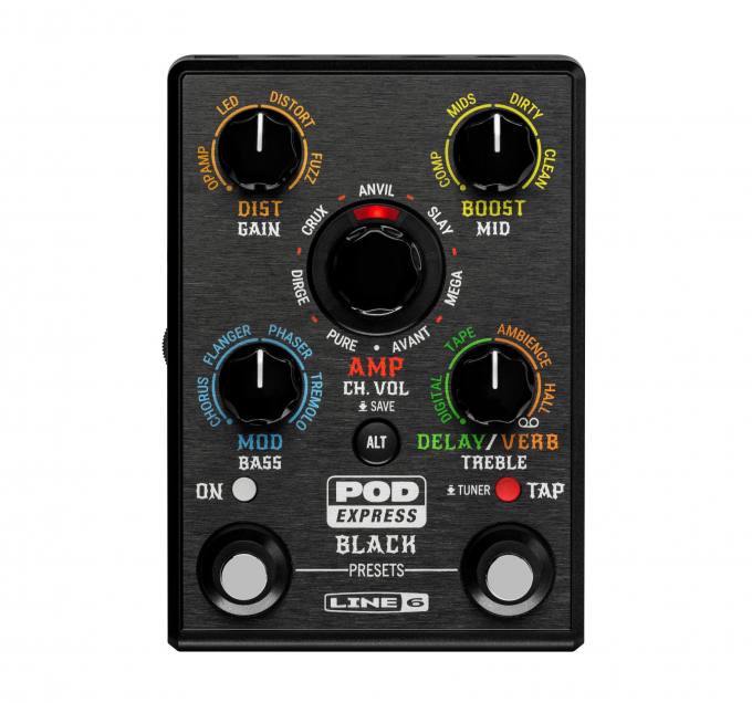 Preview: Line 6 Pod Express Black Effekt Pedal