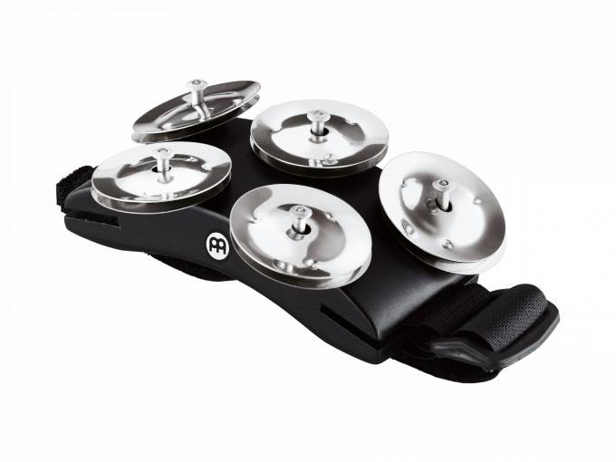 Meinl Percussion CFT5-BK Cajon Foot Tambourine