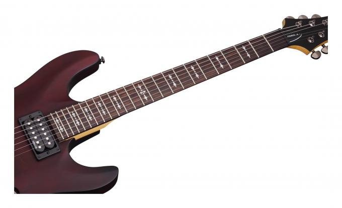 Preview: Schecter Omen 6 Walnut Satin E-Gitarre