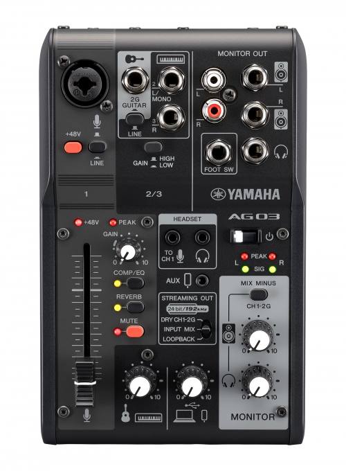 Yamaha AG03MK2 B Live-Streaming Mischpult