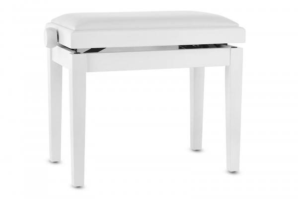 Gewa Deluxe Klavierbank Weiß Matt - Sitz Weiß
