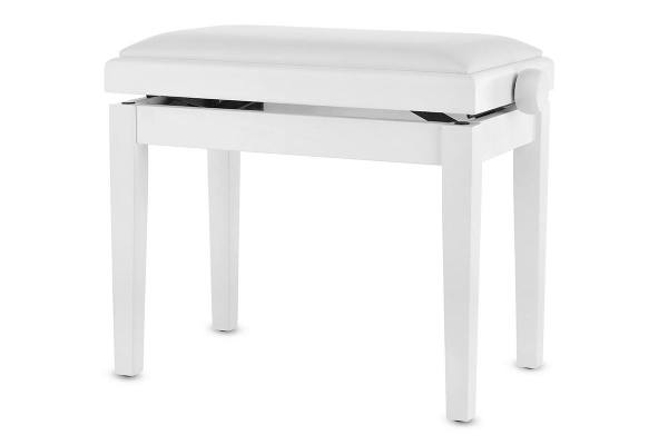 Gewa Deluxe Klavierbank Weiß Matt - Sitz Weiß