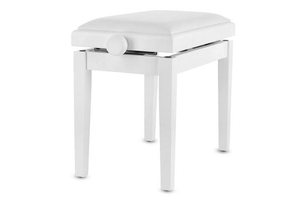 Gewa Deluxe Klavierbank Weiß Matt - Sitz Weiß