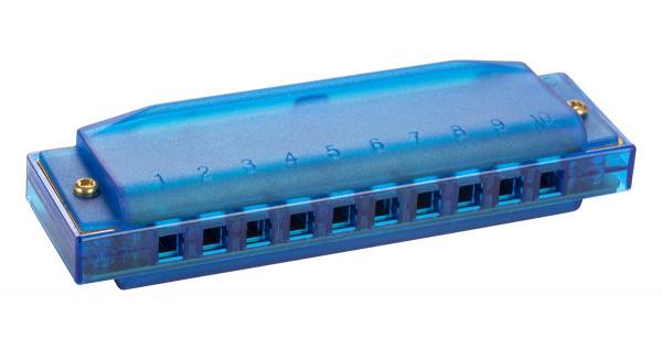 Hohner Mundharmonika Translucent Harp C Blau