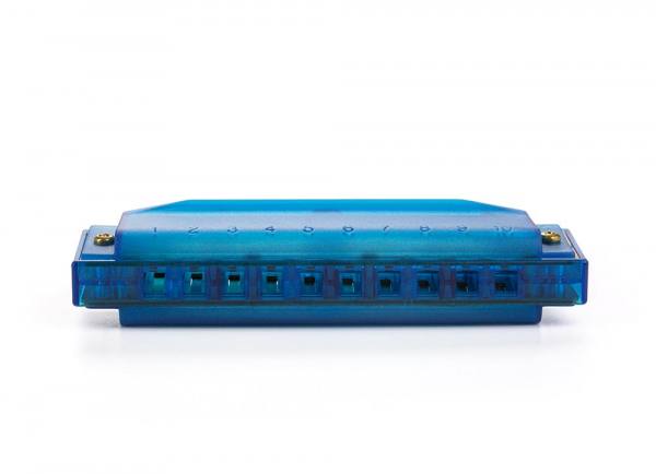 Hohner Mundharmonika Translucent Harp C Blau