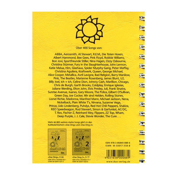 Das Ding 3 - Liederbuch