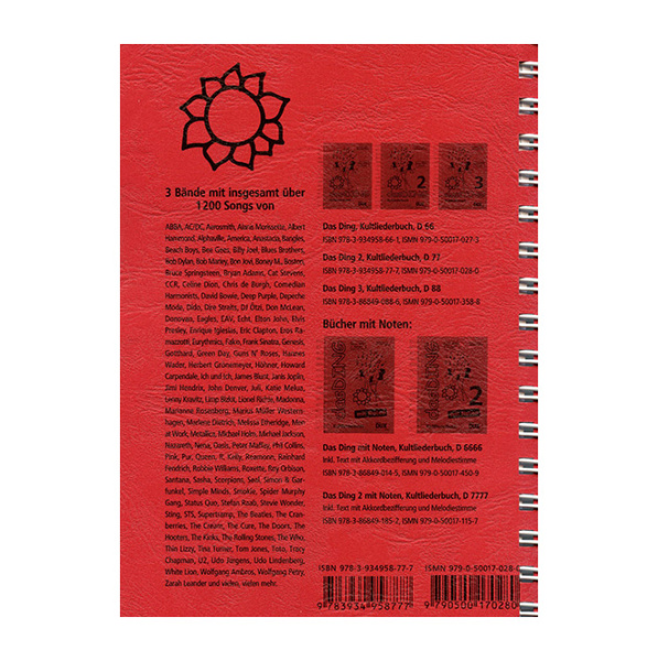 Das Ding 2 - Liederbuch