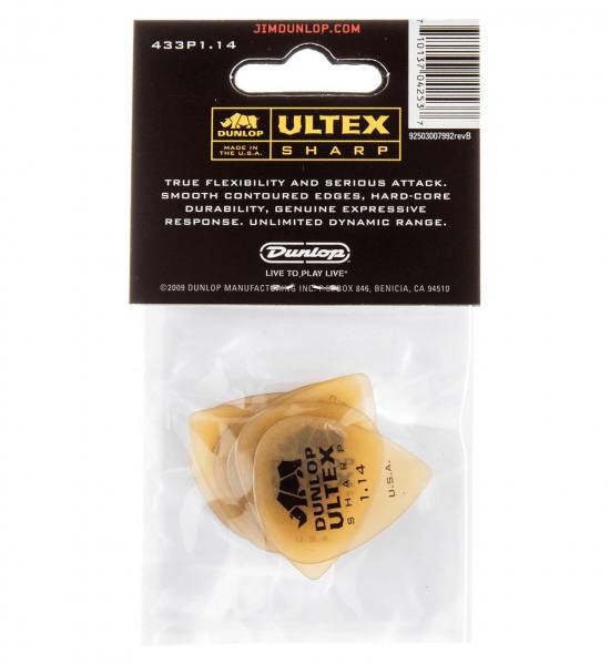 Jim Dunlop Ultex Sharp 1.14 Plektrum 6er Set
