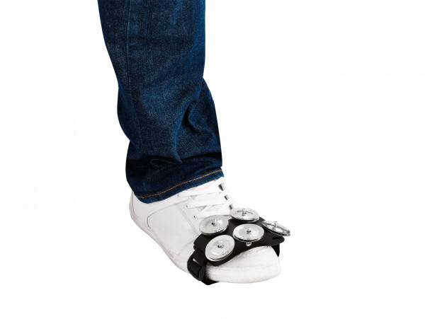 Meinl Percussion CFT5-BK Cajon Foot Tambourine