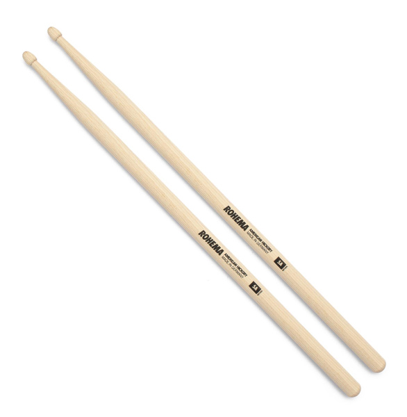 Rohema 5A Natural Drum Sticks