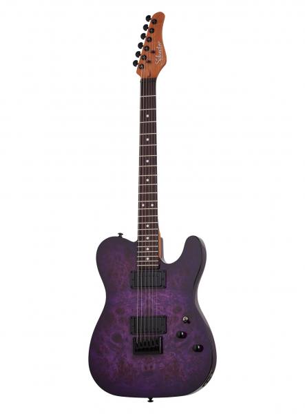 Schecter PT Standard E-Gitarre Purple Burst Burl
