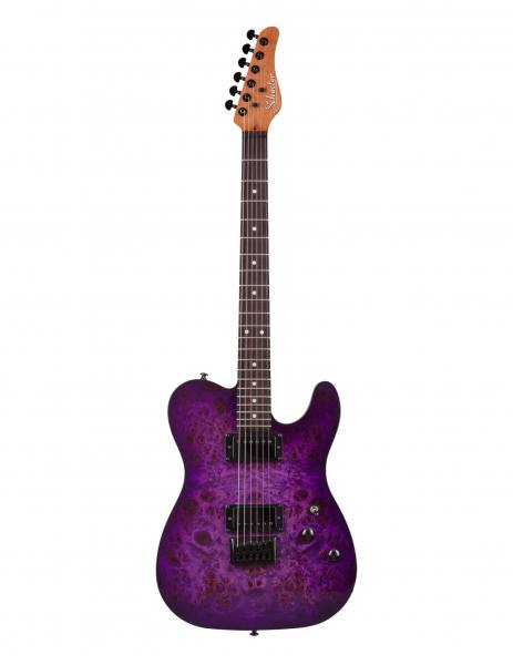 Schecter PT Standard E-Gitarre Purple Burst Burl