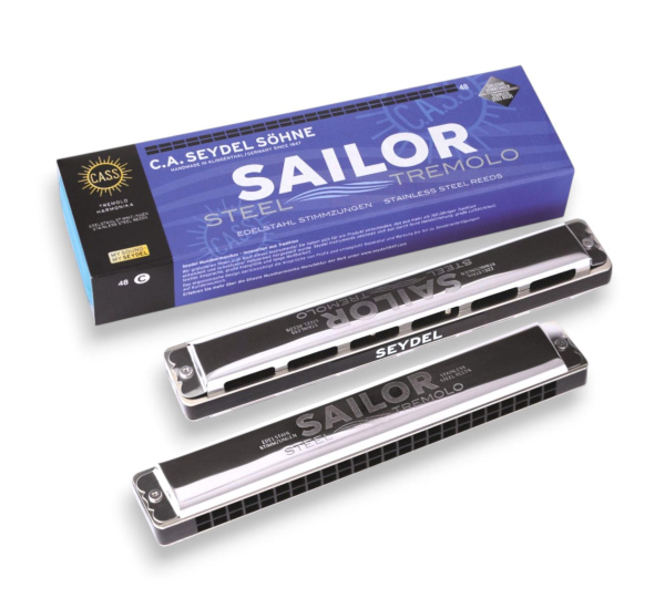 Seydel Sailor Steel Tremolo D 48 Mundharmonika