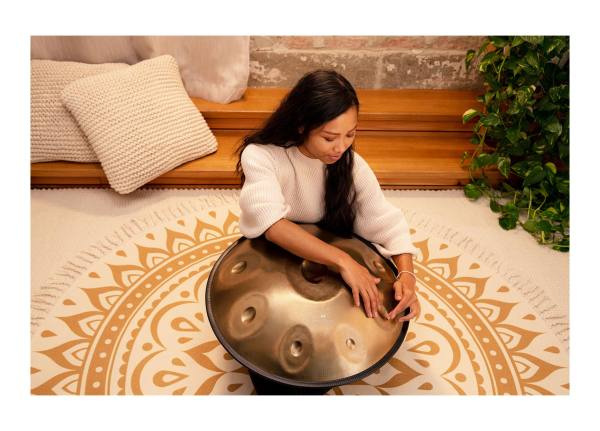 Sonic Energy HPSTL90 Sensory Handpan Vintage Gold
