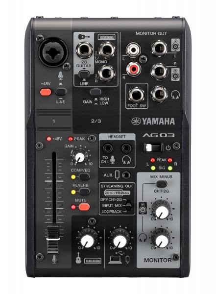 Yamaha AG03MK2 B Live-Streaming Mischpult